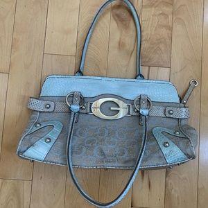 Guess Handbag For Women In Light Blue Color